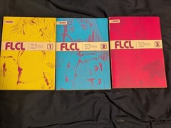 FLCL Light Novel Complete Vol 1,2,3, English, RARE OOP – YOJI ENOKIDO – Tokyopop