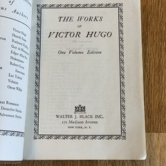 THE WORKS OF VICTOR HUGO Antiquarian 1928 Softbound LEATHER Walter J Black